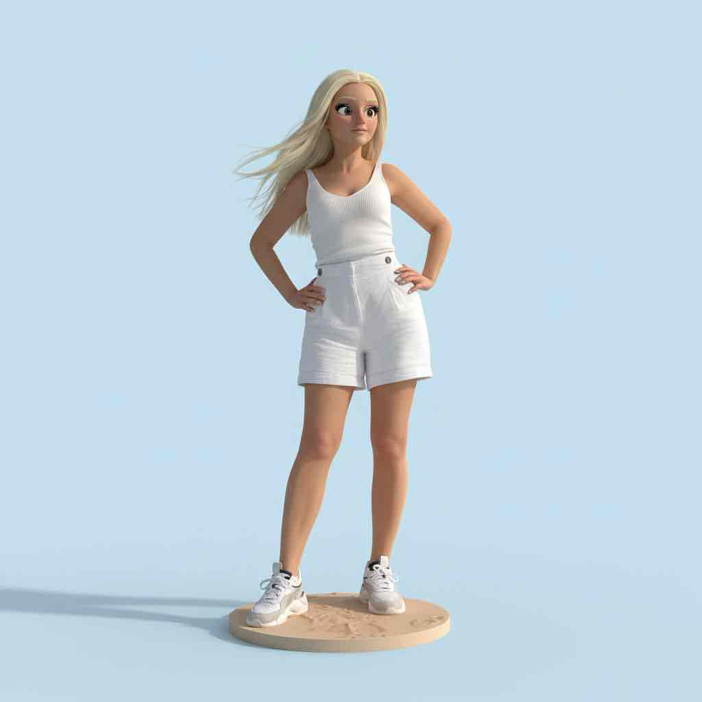 Stylish Female Figure free 3D printable STL