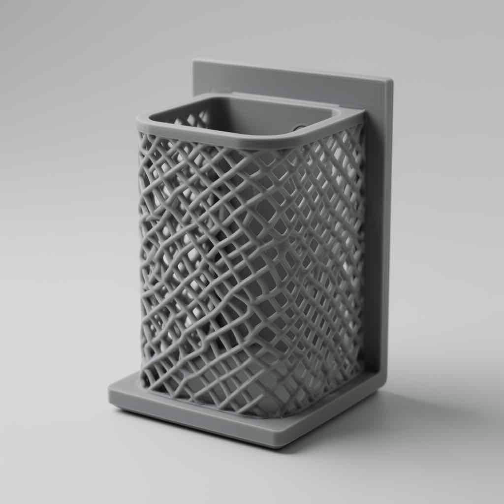 Lattice Mesh Pen Holder free 3D printable STL