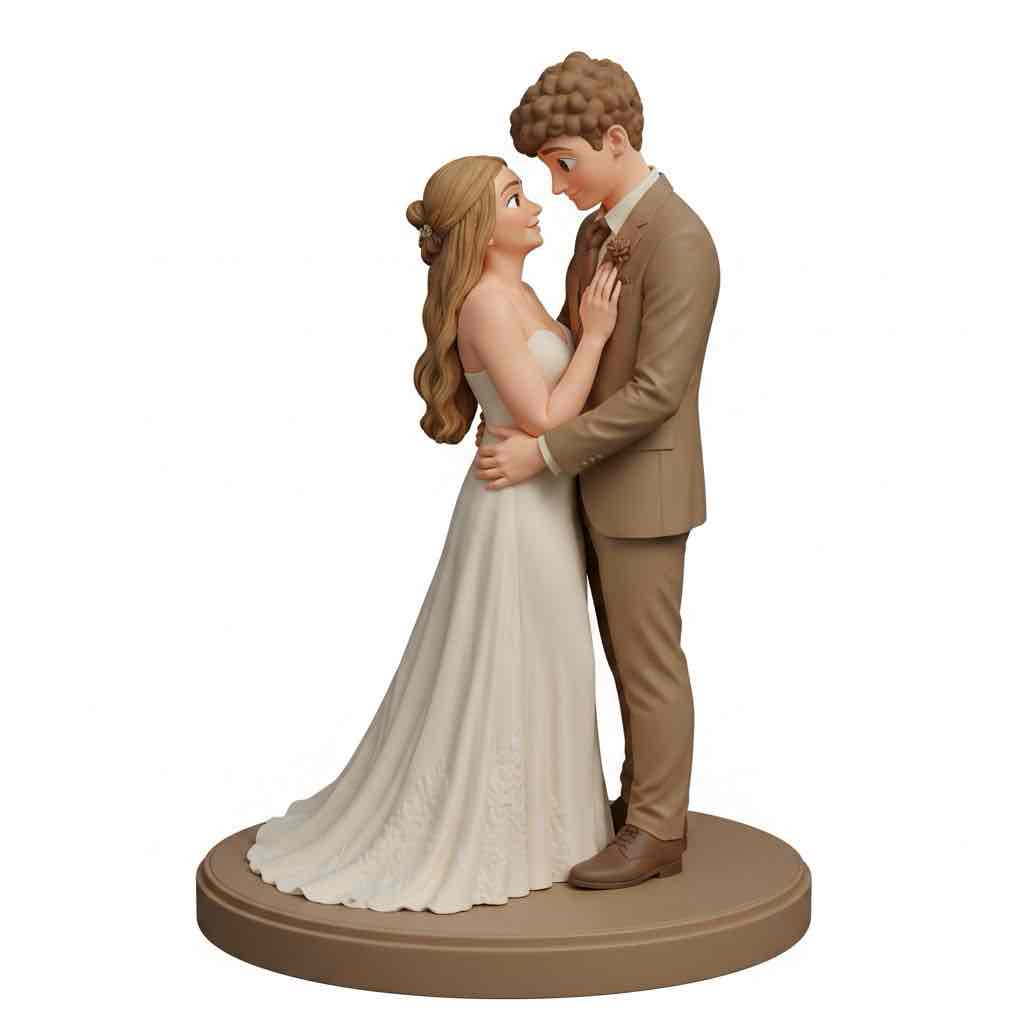 Bride and Groom Figurine free 3D printable STL