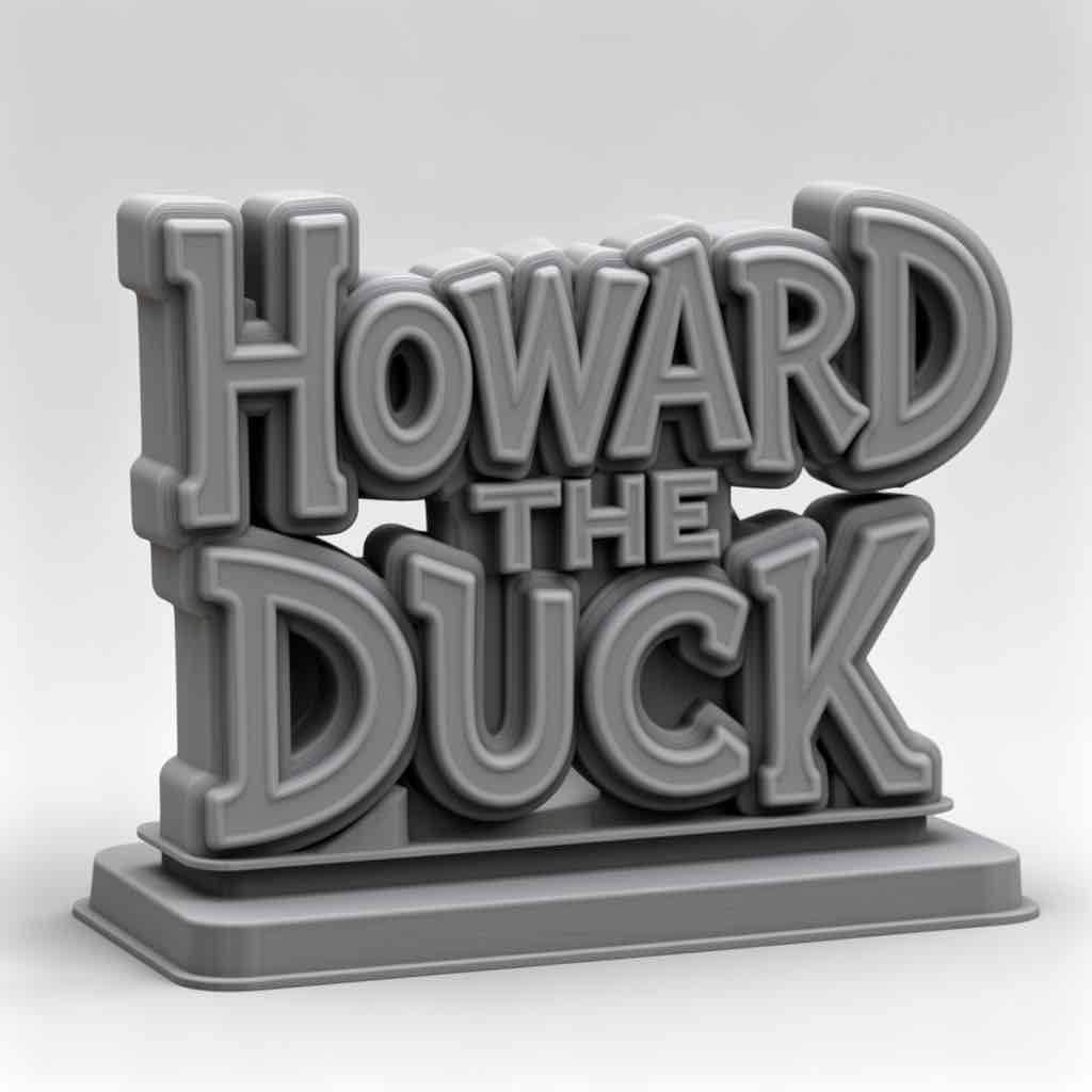 Howard the Duck Sign free 3D printable STL