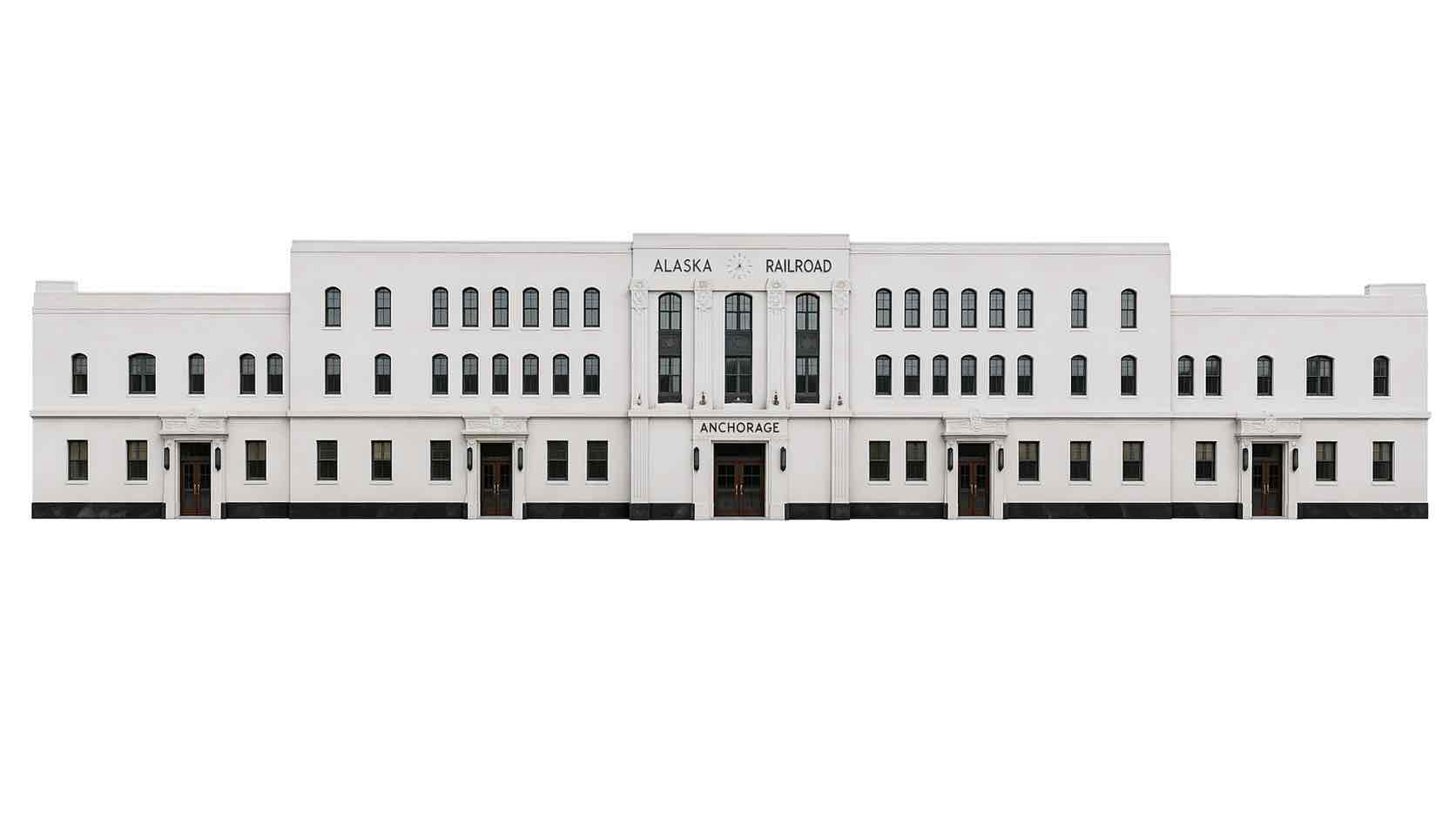 Alaska Railroad Depot free 3D printable STL