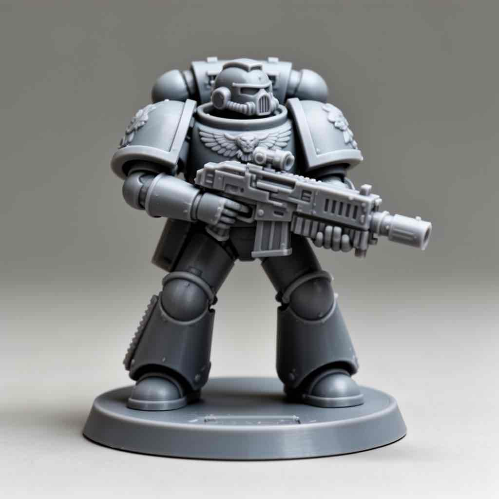 Space Marine Tactical Figure free 3D printable STL