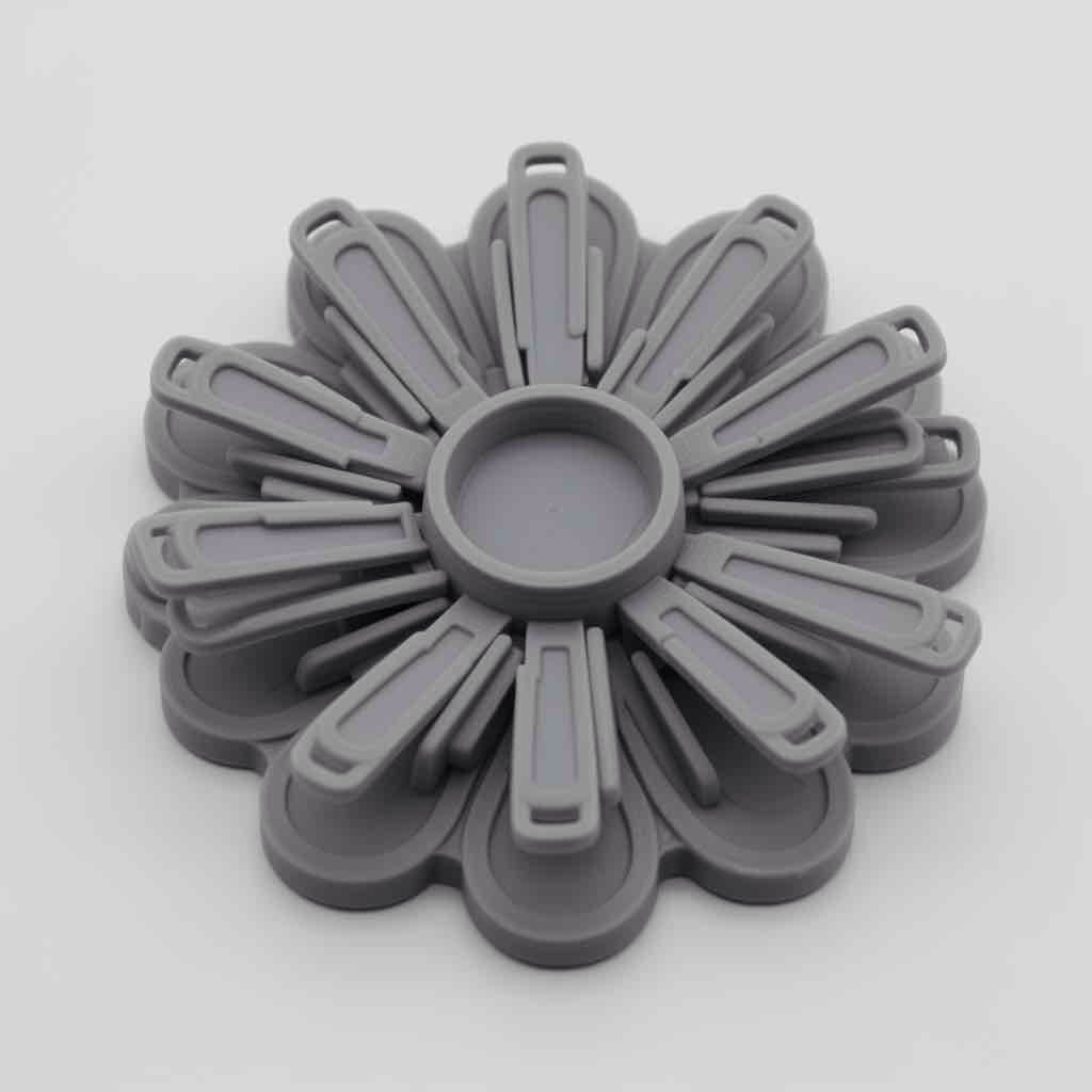 Floral Decorative Coaster free 3D printable STL