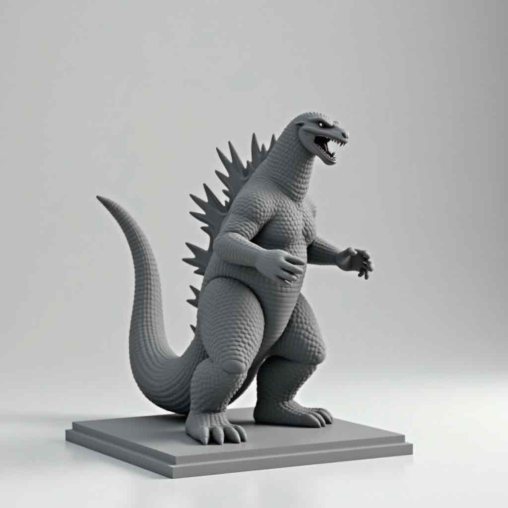 Godzilla Figure free 3D printable STL