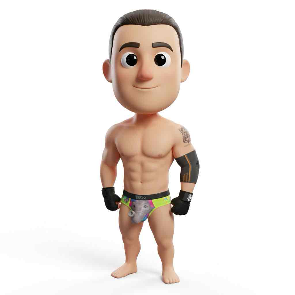 Stylized Fitness Character free 3D printable STL