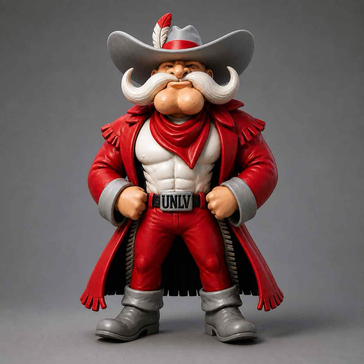 Red Cowboy Figure free 3D printable STL