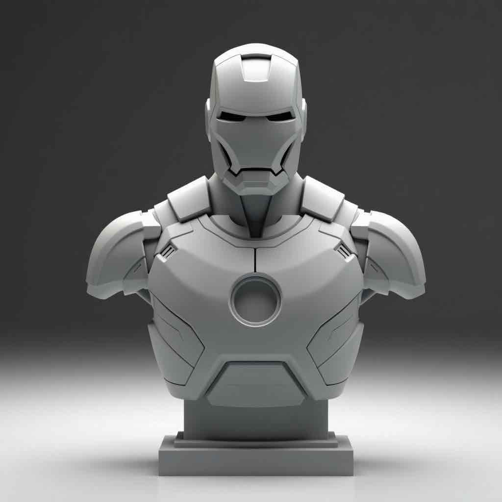 Iron Man Bust free 3D printable STL