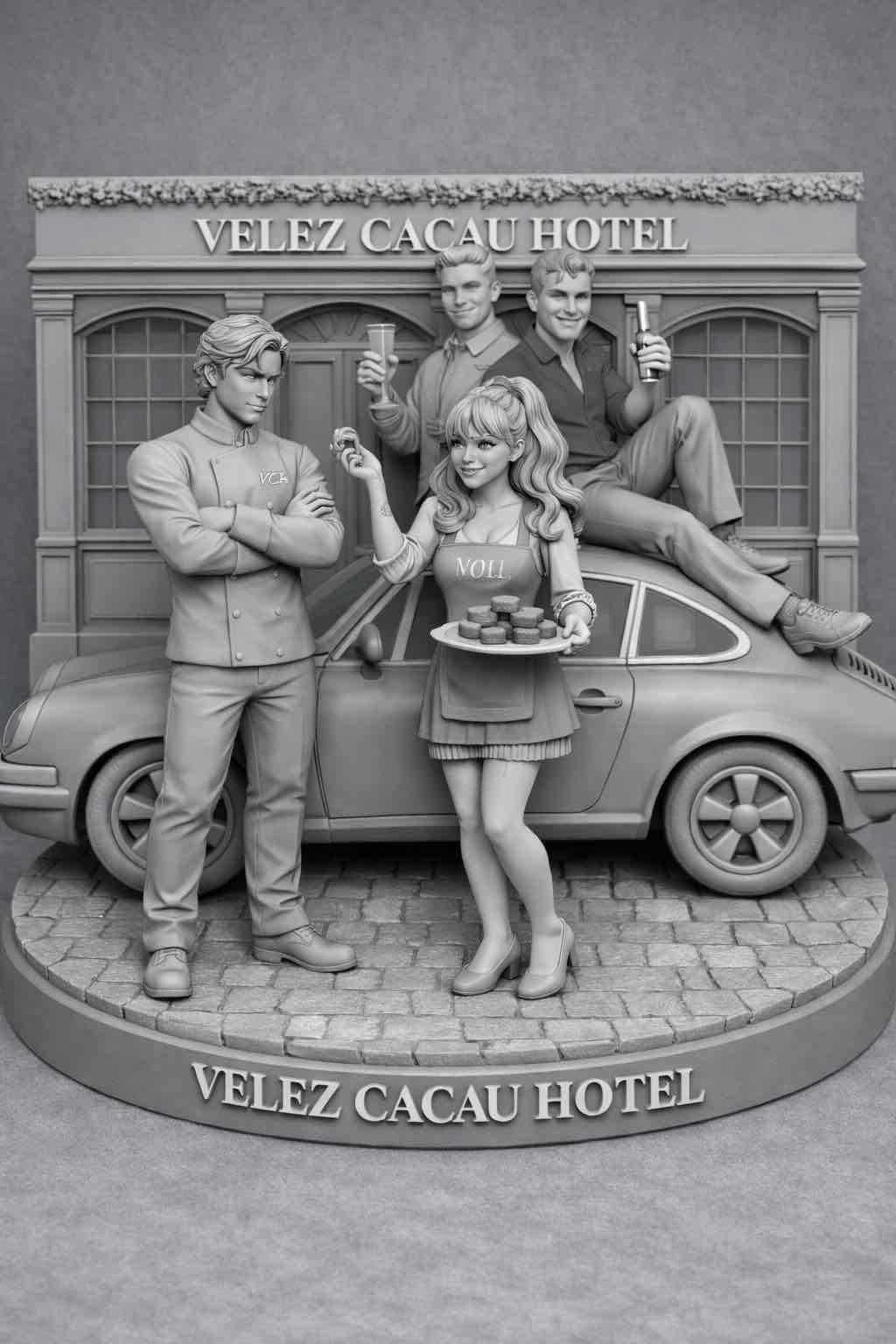 Velez Cacau Hotel Scene free 3D printable STL