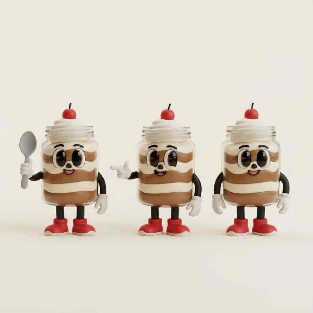 Sundae Cartoon Character free 3D printable STL