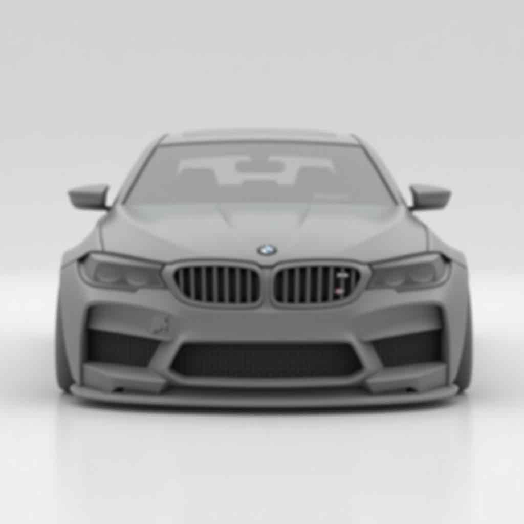 BMW M5 F90 Front View free 3D printable STL