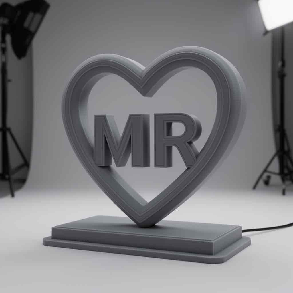 Mr Love Heart free 3D printable STL
