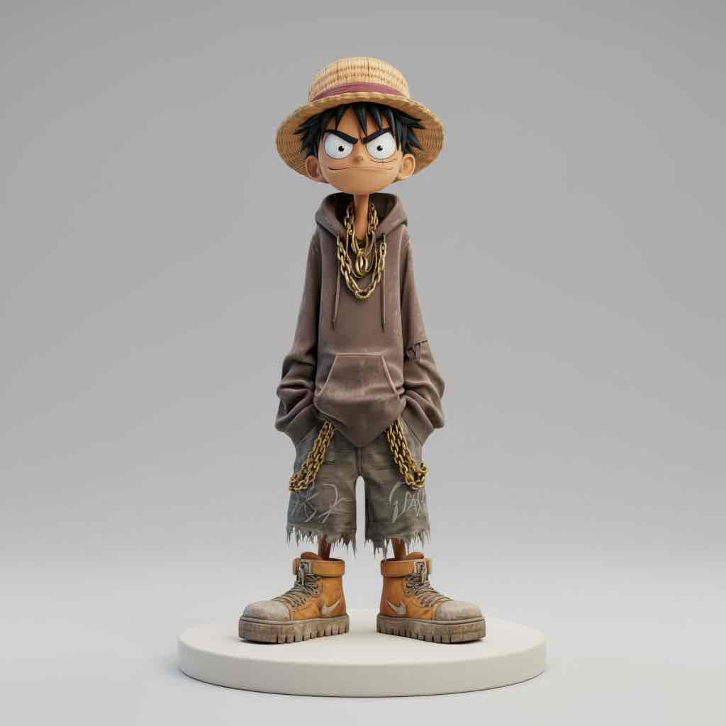 Monkey D. Luffy Figure free 3D printable STL