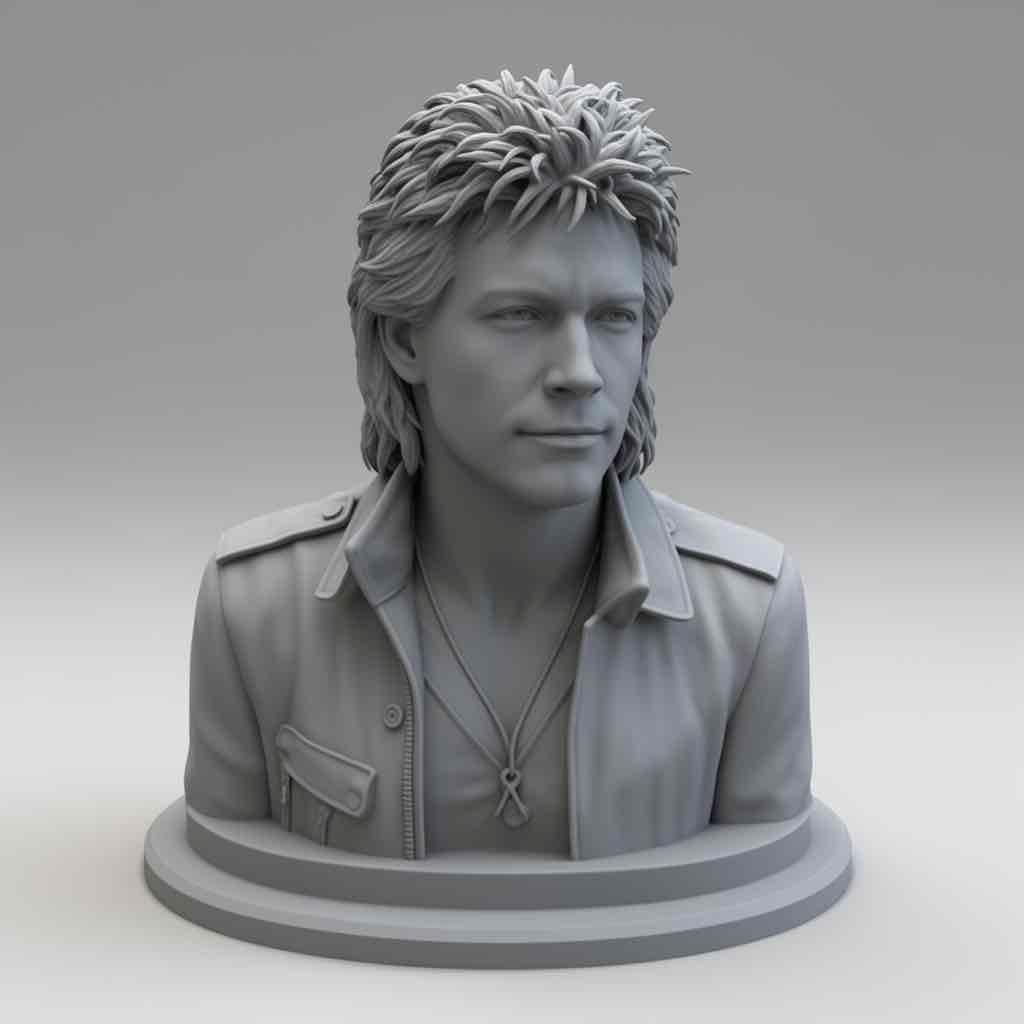 Jon Bon Jovi Bust free 3D printable STL