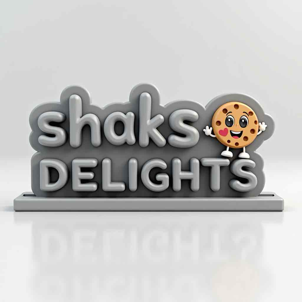 Shaks Delights Sign free 3D printable STL