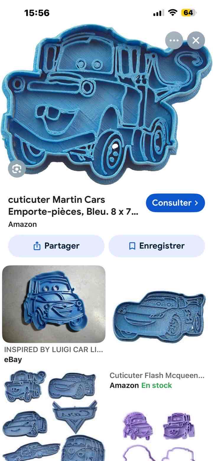 Cuticuter Lightning McQueen Cookie Cutter free 3D printable STL