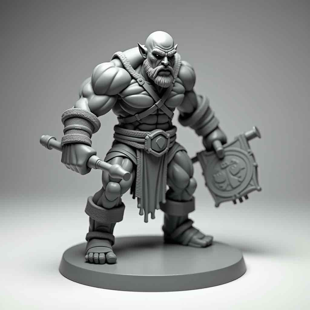 Warrior Figurine free 3D printable STL