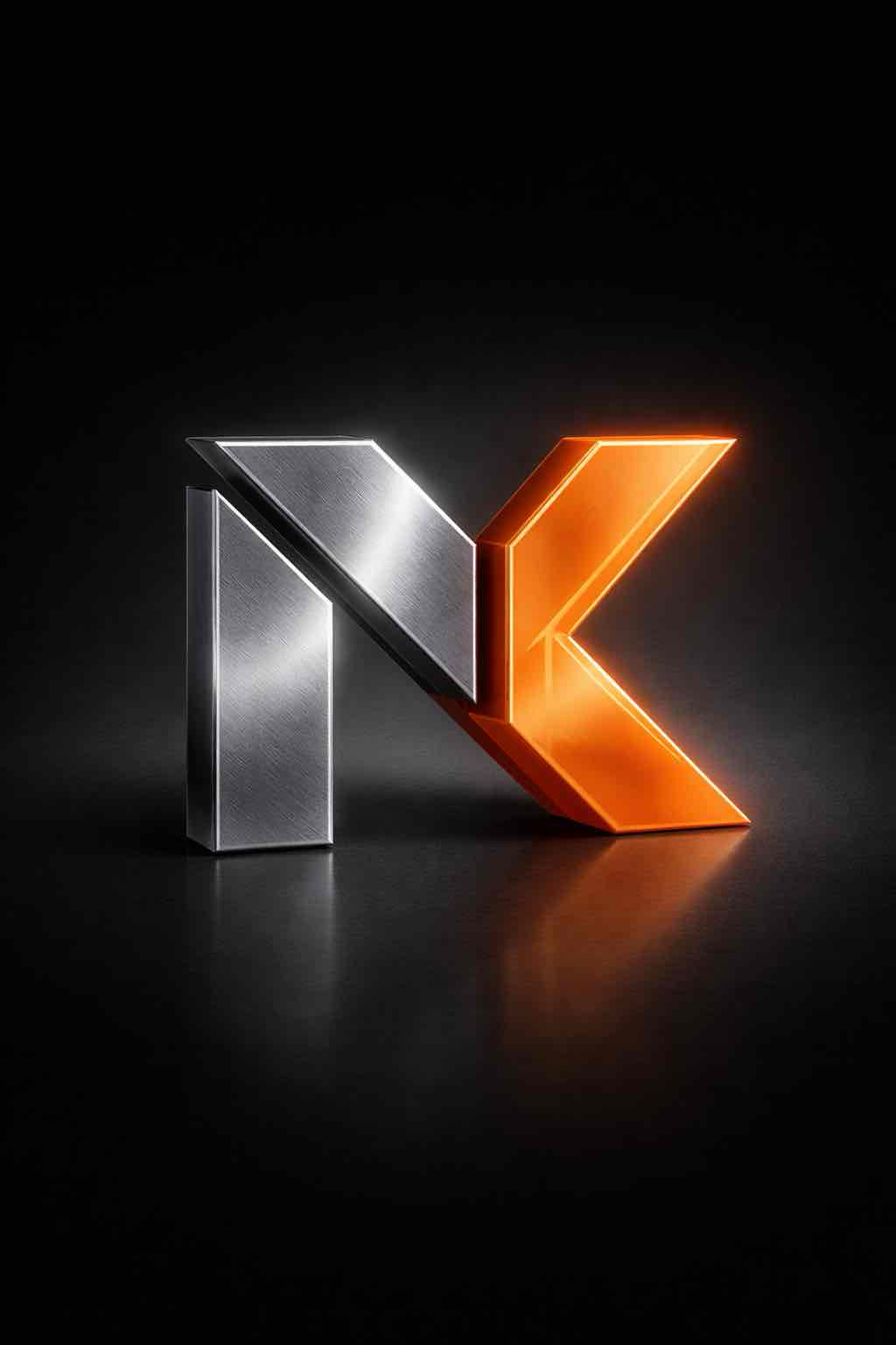 K Letter Logo free 3D printable STL