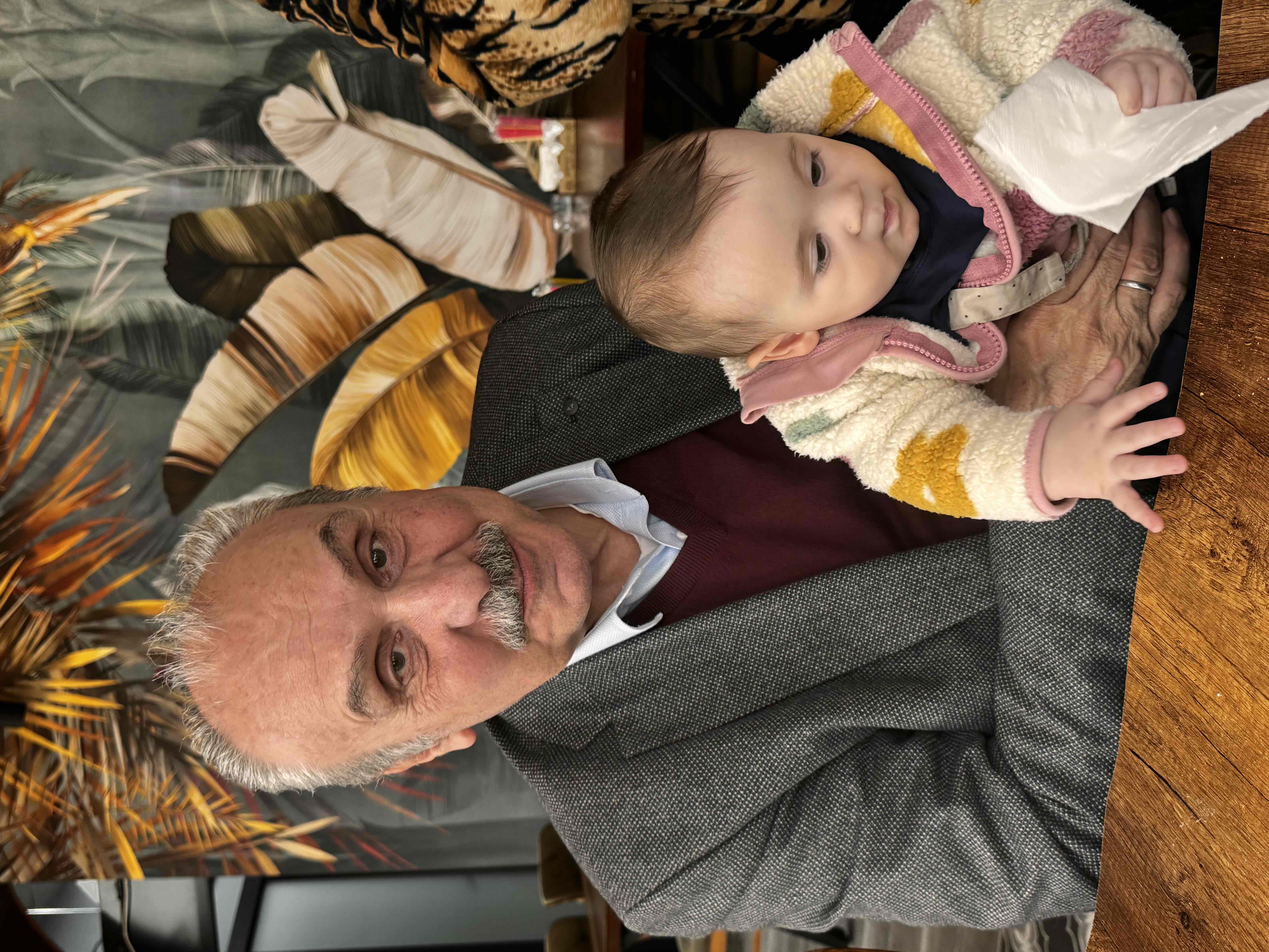 Elderly Man Holding Baby free 3D printable STL