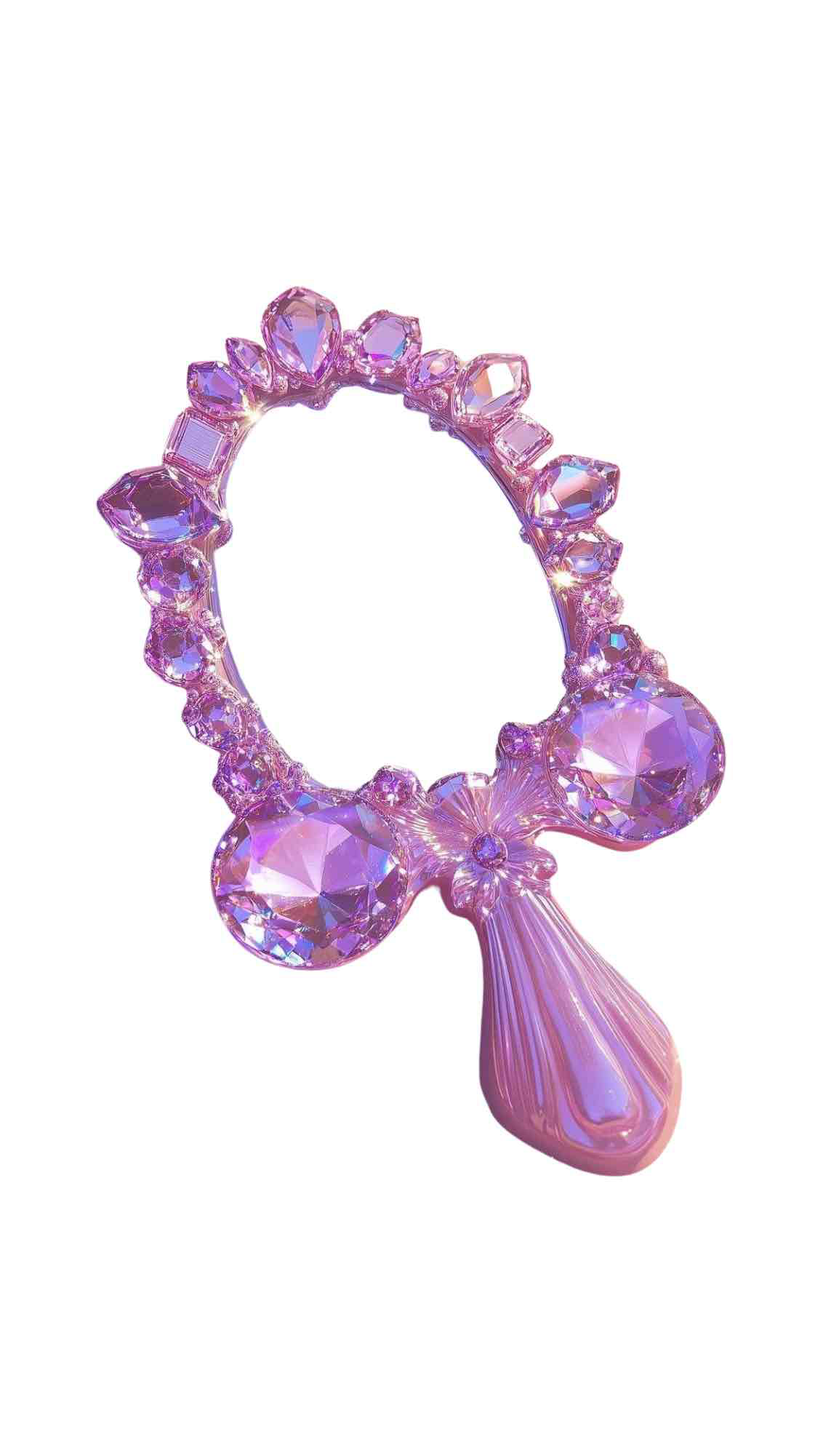Crystal Hand Mirror free 3D printable STL