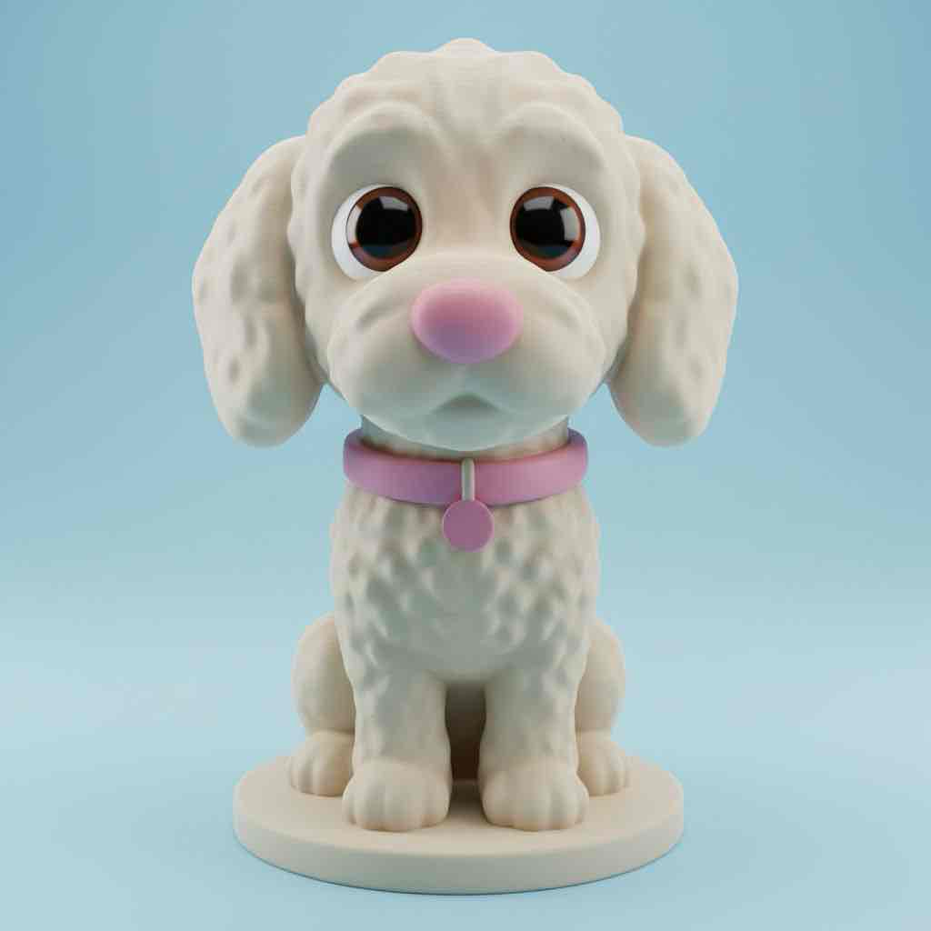 Cute Puppy Figurine free 3D printable STL