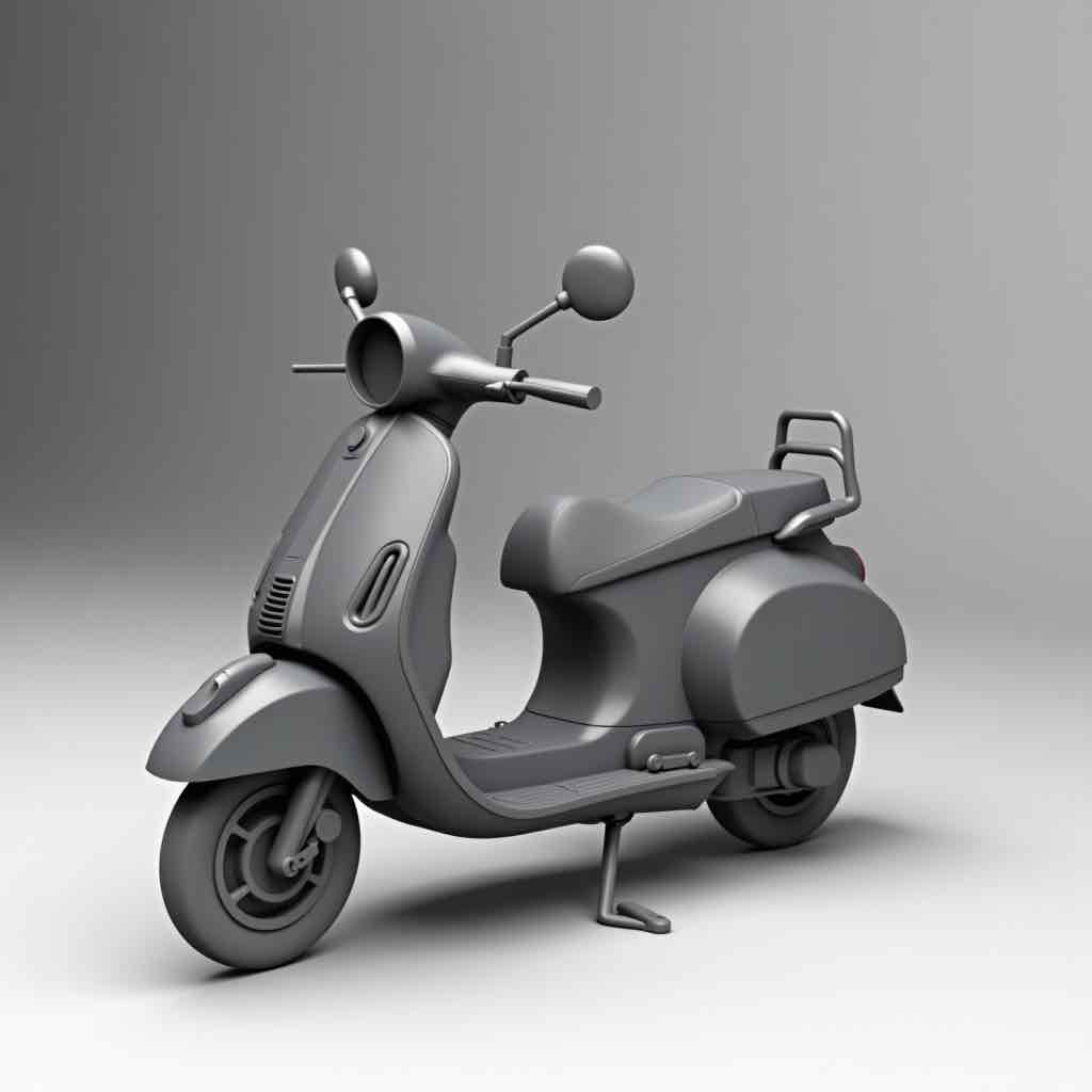 Scooter free 3D printable STL