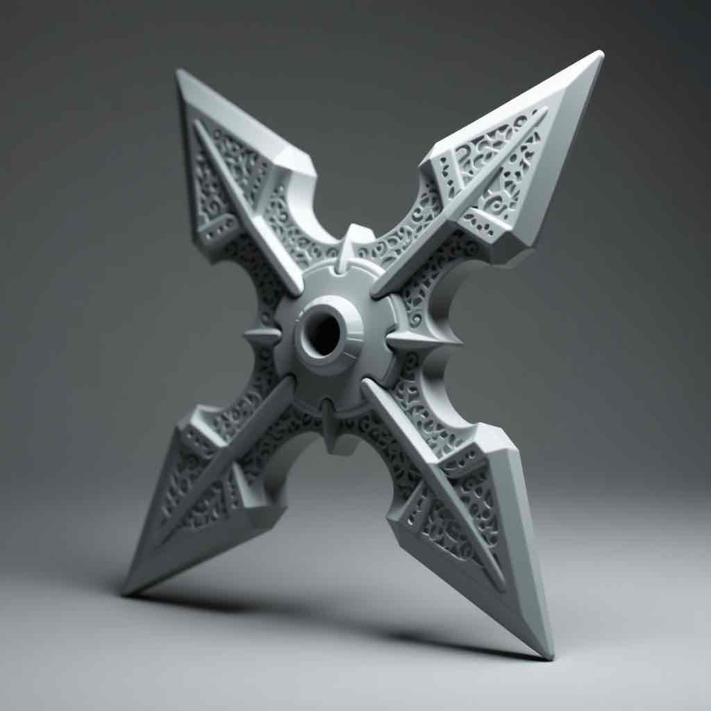 Ninja Star free 3D printable STL