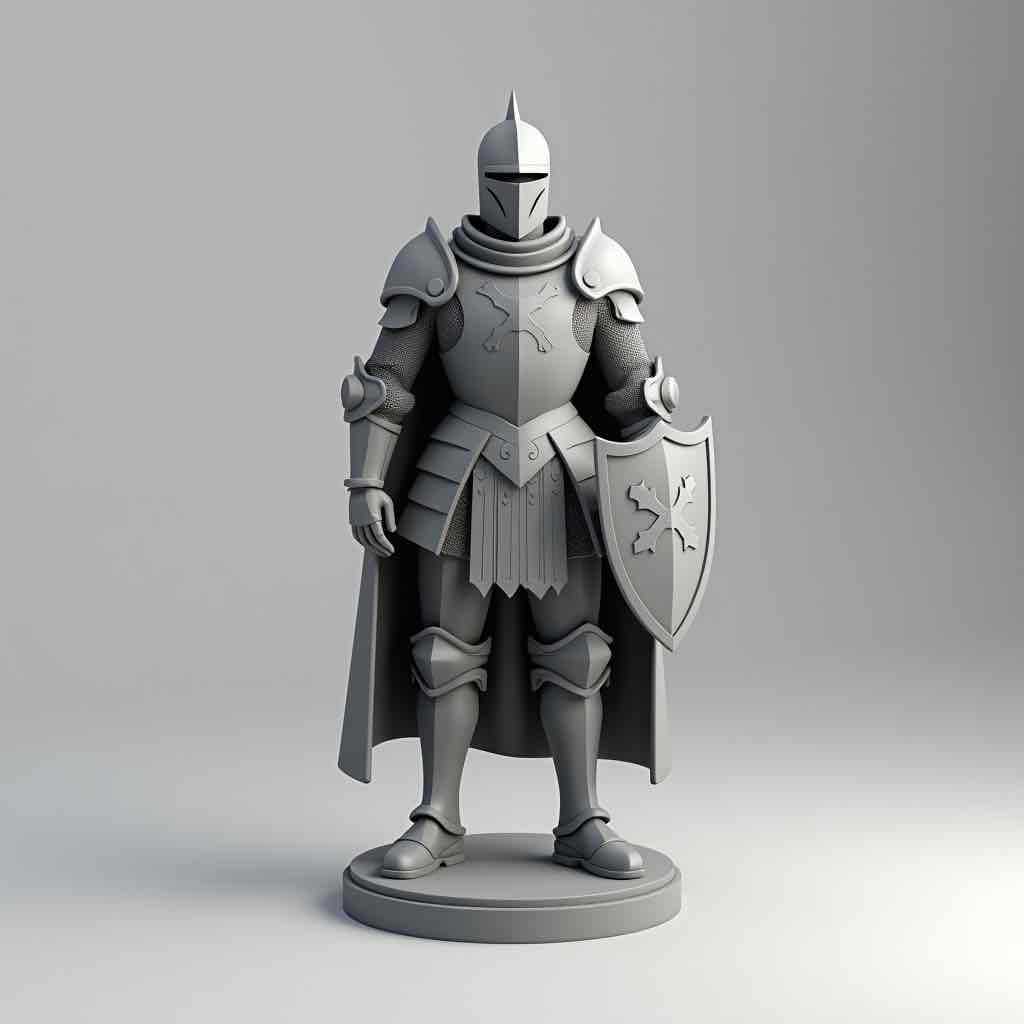 Knight Figure free 3D printable STL