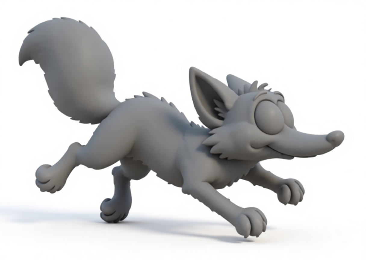 Cartoon Fox Figurine free 3D printable STL