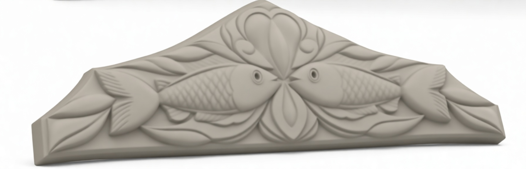 Koi Fish Decorative Panel free 3D printable STL