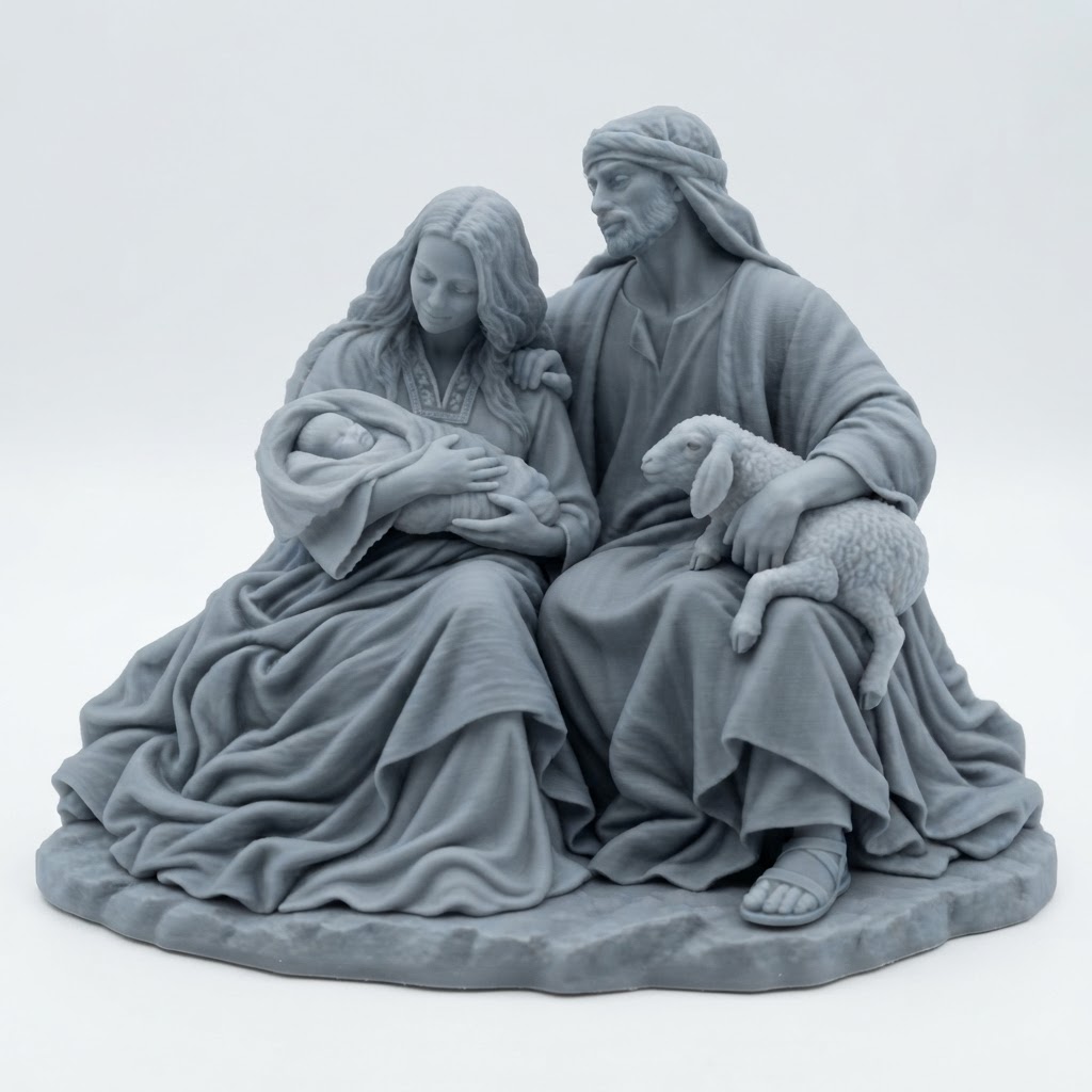 Nativity Scene Figurine free 3D printable STL