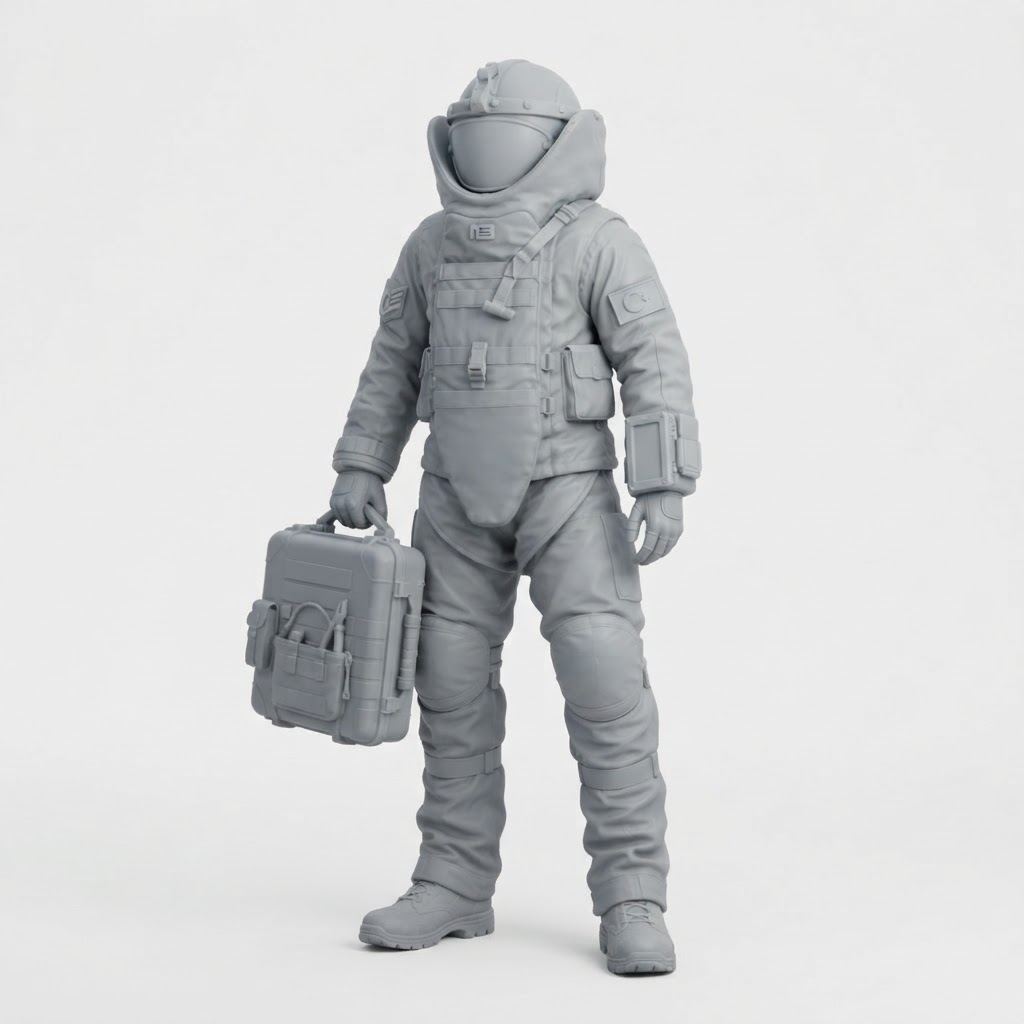 Animated Bomb Squad Figurine free 3D printable STL