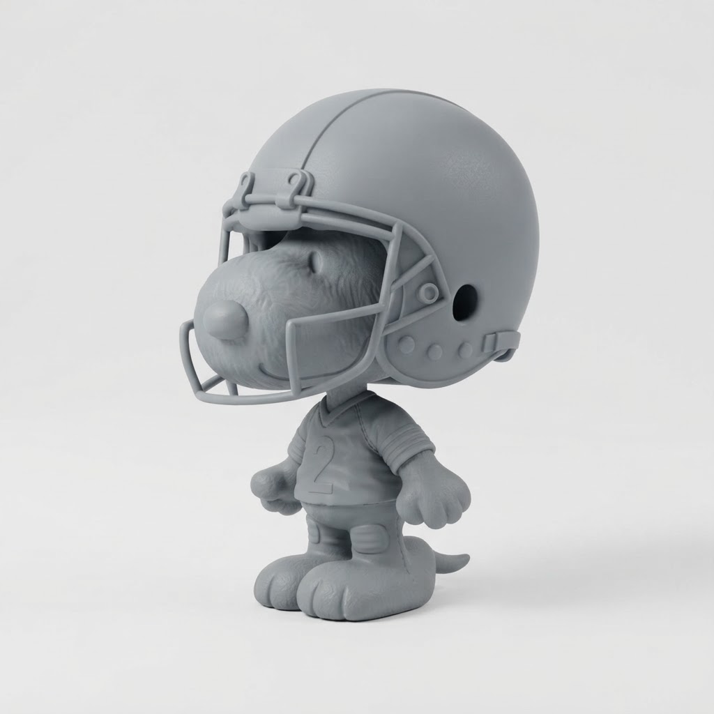 Snoopy Football Figurine free 3D printable STL