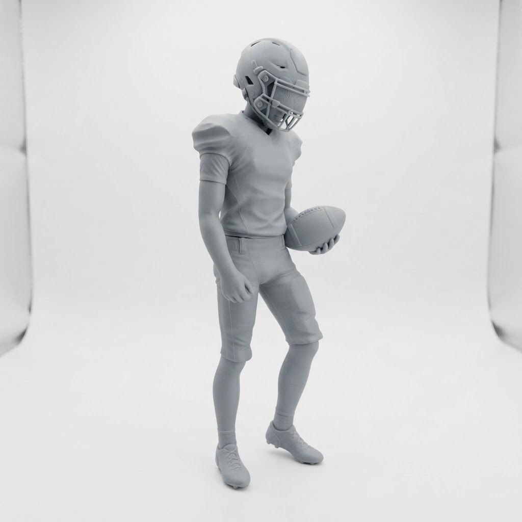 American Football Player Figurine free 3D printable STL