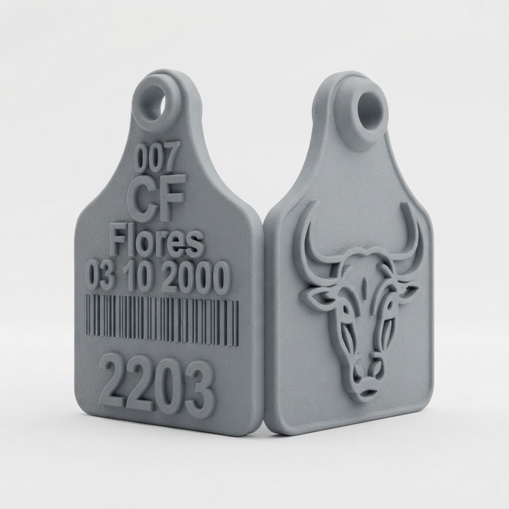 Bull Head Keychain free 3D printable STL