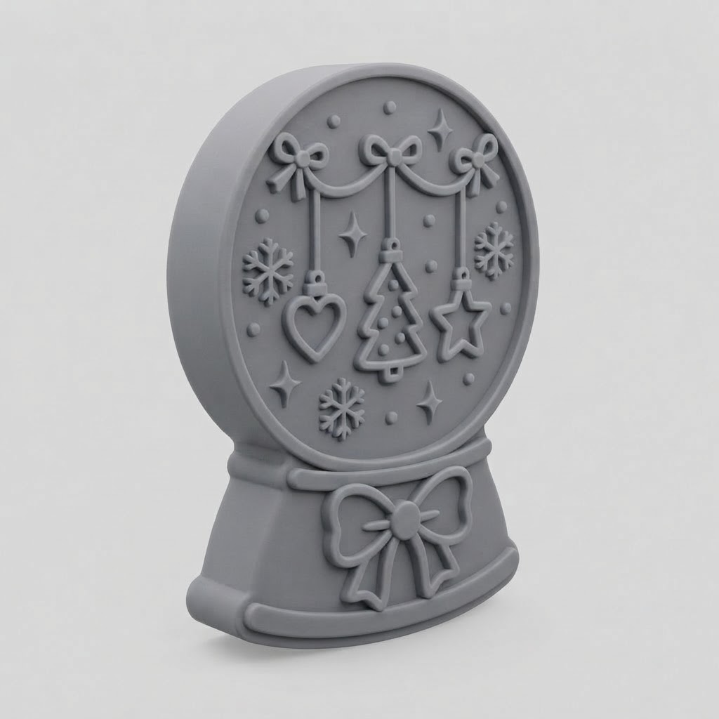 Snow Globe Cookie Cutter free 3D printable STL