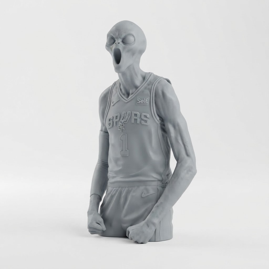 Alien Basketball Figurine free 3D printable STL