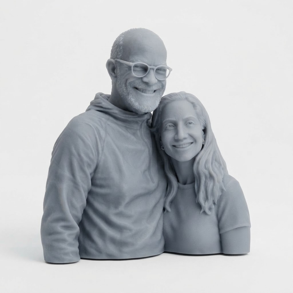 Couple Stylised Figurine free 3D printable STL