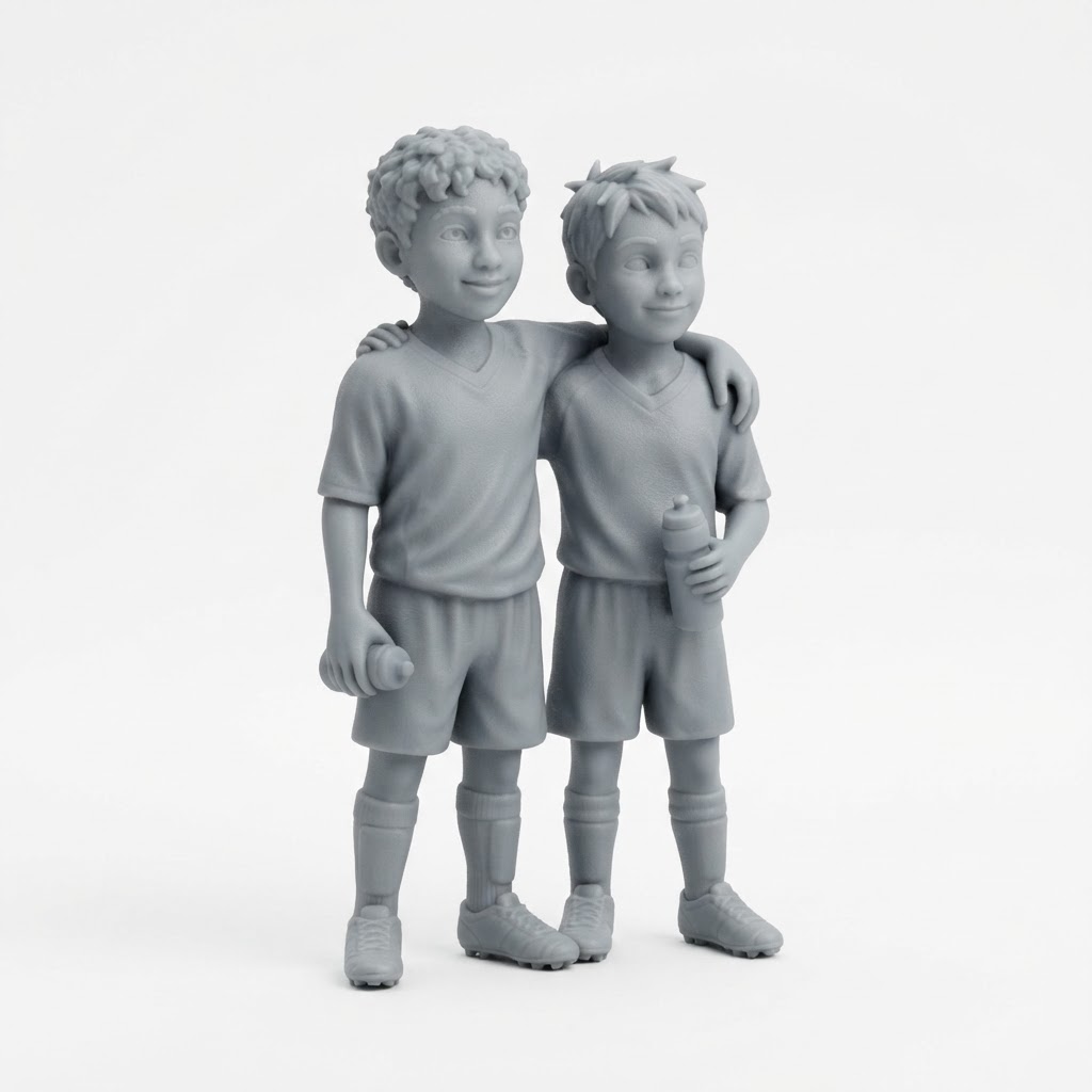 Soccer Boys Figurine free 3D printable STL