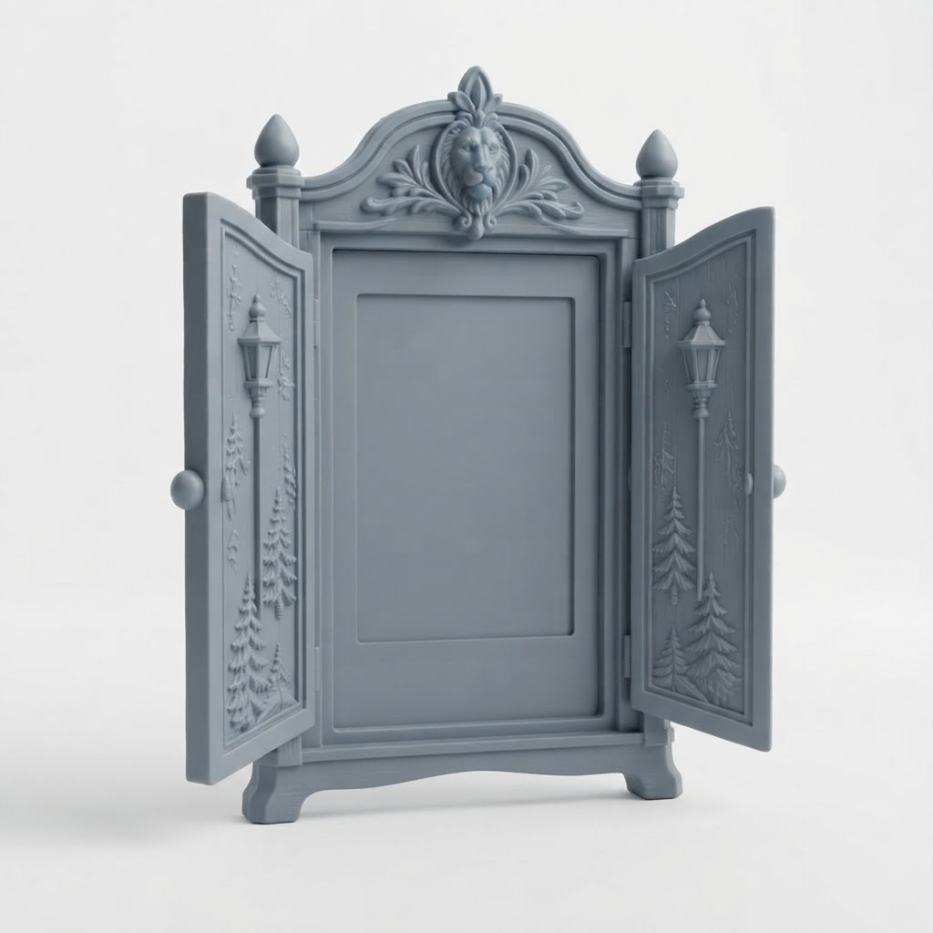 Narnia Wardrobe Photo Magnet free 3D printable STL