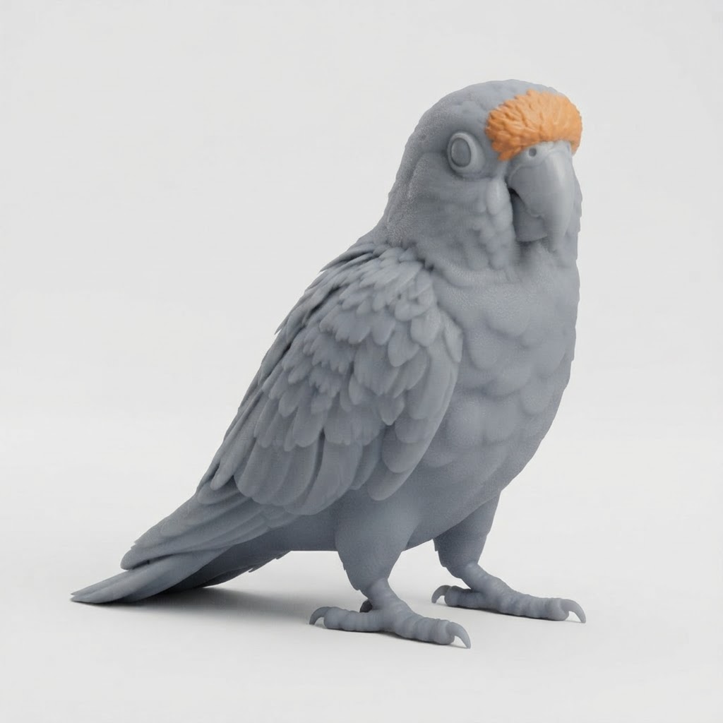 Conure Parrot Figurine free 3D printable STL