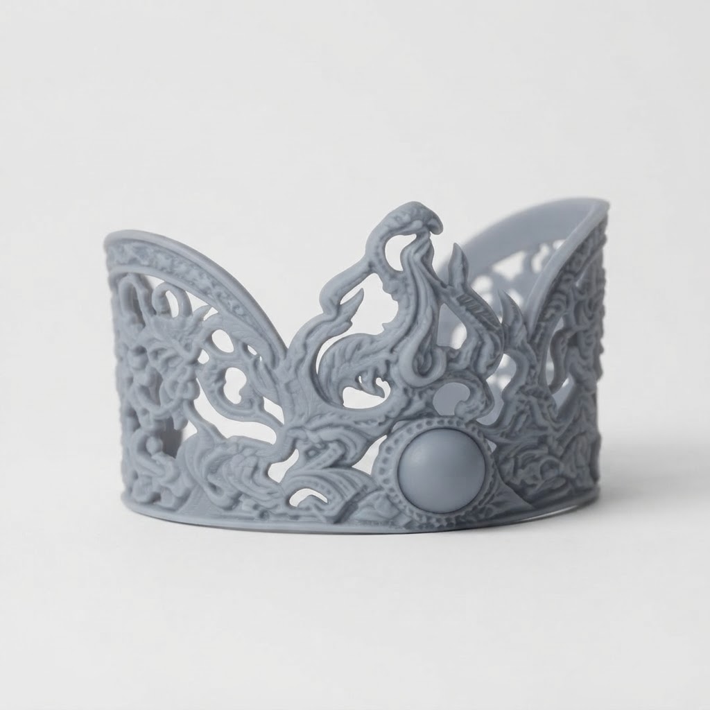 Ornate Hair Crown Model free 3D printable STL