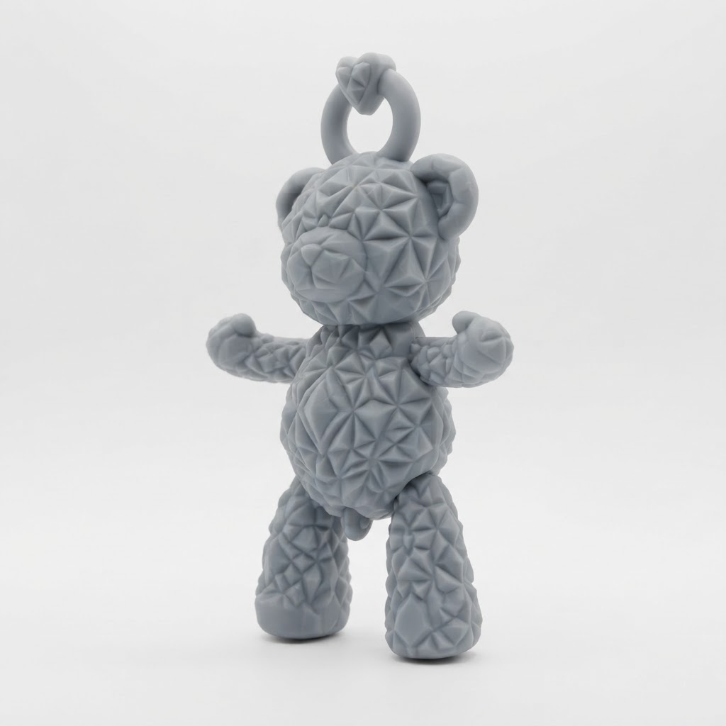 Geometric Teddy Bear Figurine free 3D printable STL