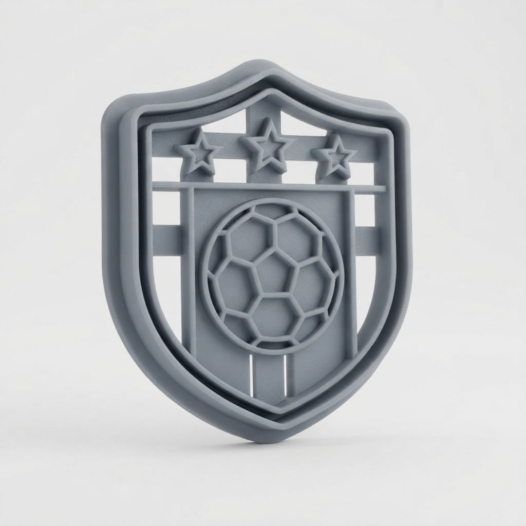 Croatia Football Cookie Cutter free 3D printable STL