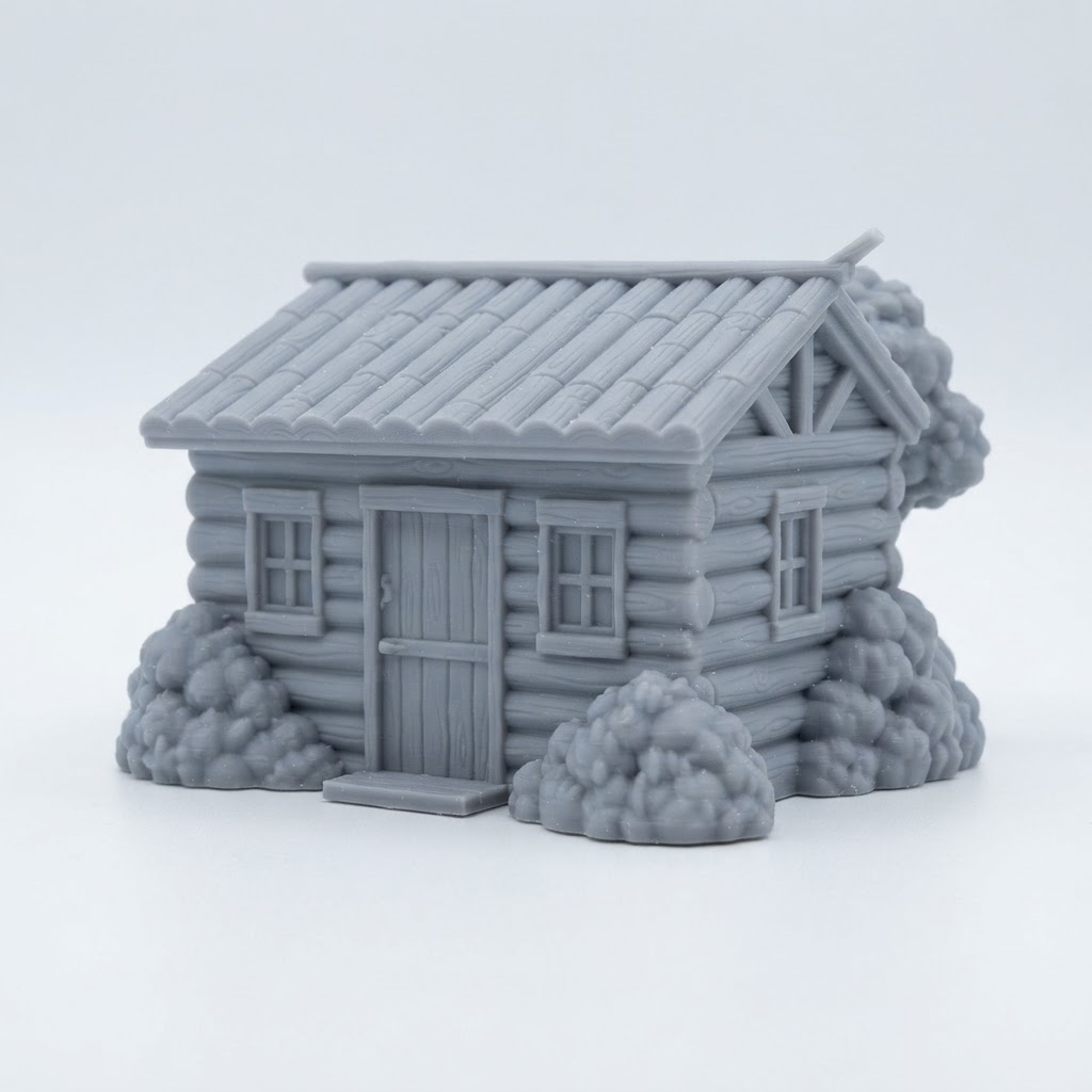Log Cabin Model free 3D printable STL