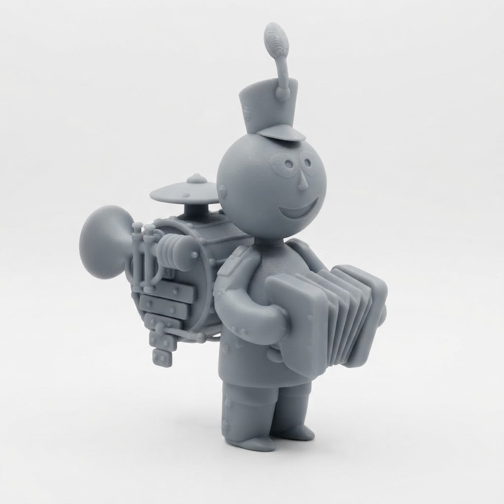 Marching Band Musician Figurine free 3D printable STL