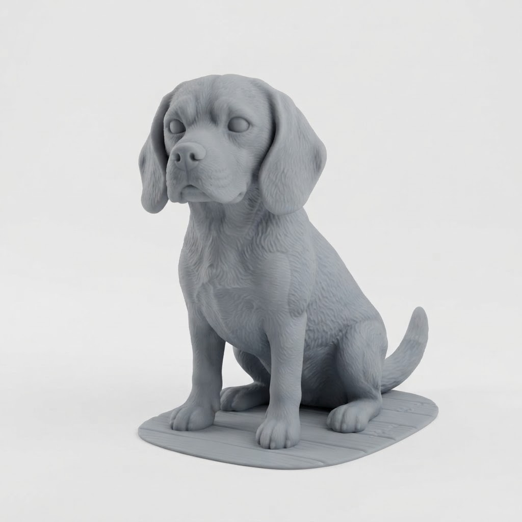 Beagle Dog Figurine free 3D printable STL