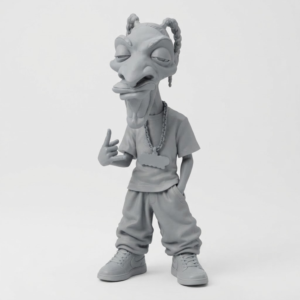 Snoop Dogg Stylised Figurine free 3D printable STL