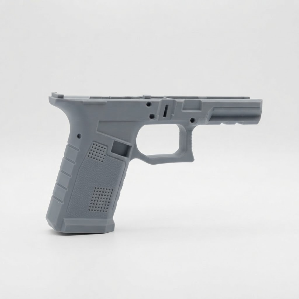 Glock Pistol Frame Model free 3D printable STL