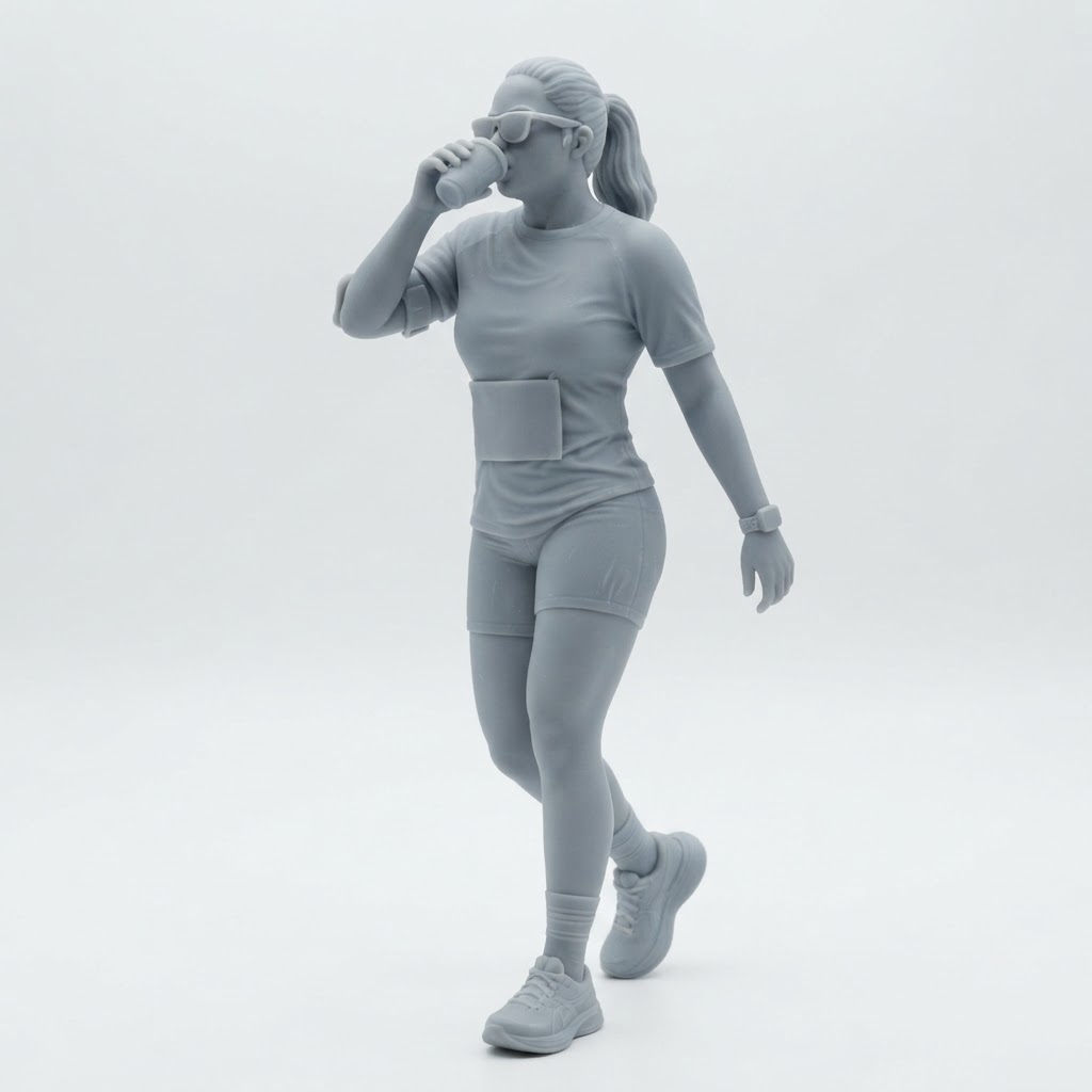 Running Woman Figurine free 3D printable STL