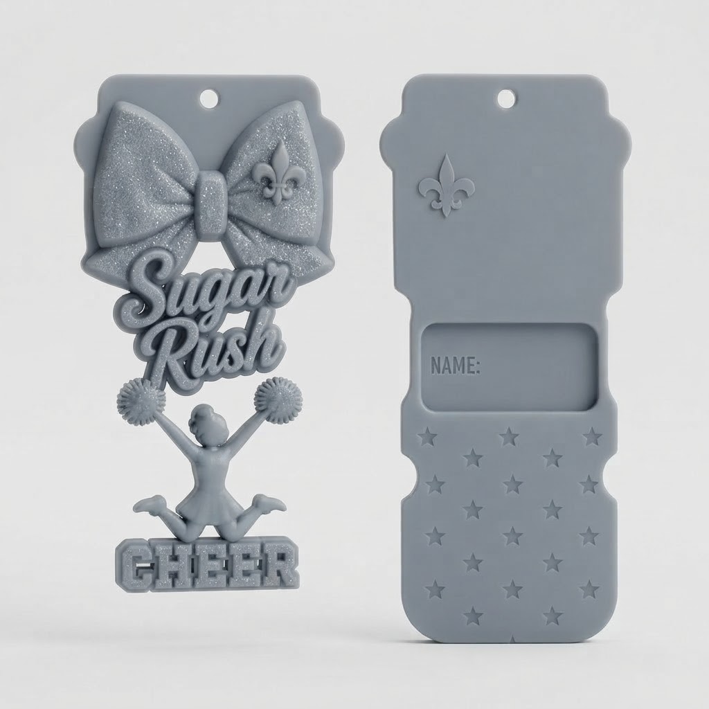 Sugar Rush Cheer Keychain free 3D printable STL
